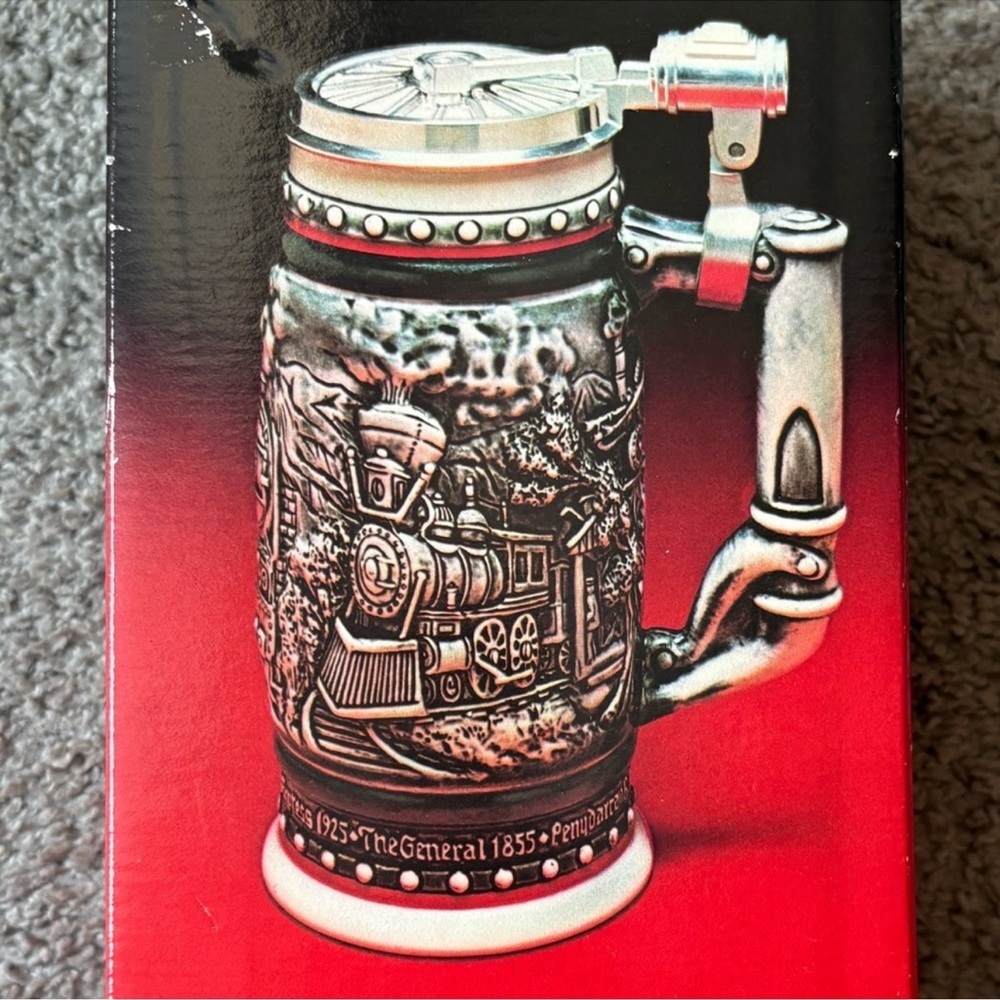 Avon Age of The Iron Horse Locomotive Limited Edition Collectible Ceramic Stein